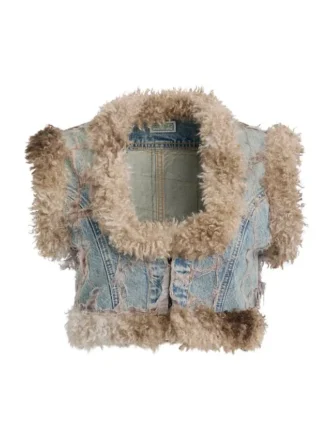Gilet van imitatiebont