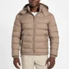 Glacier mat nylon pufferjas