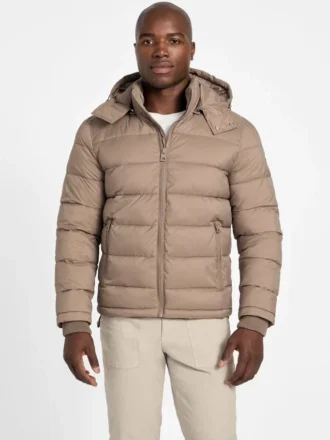 Glacier mat nylon pufferjas