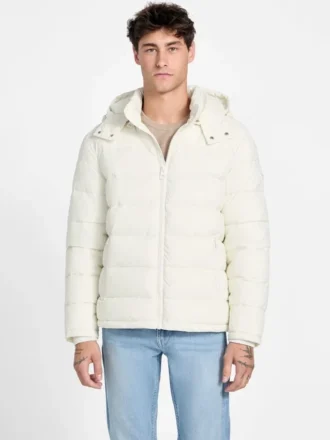 Glacier mat nylon pufferjas