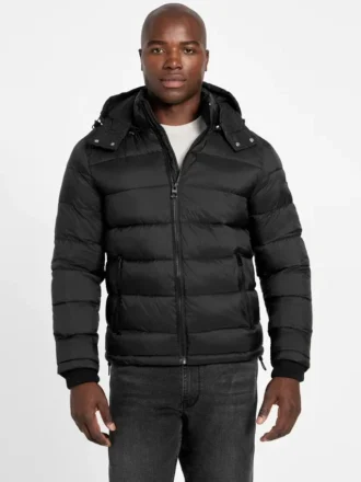 Glacier mat nylon pufferjas