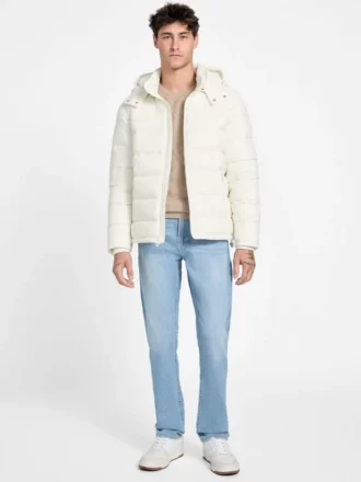 Glacier mat nylon pufferjas
