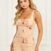 Glam De Fleur bedrukt korset