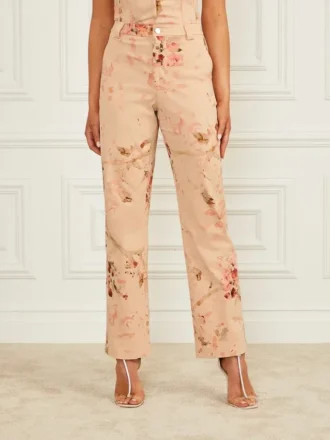 Glam De Fleur-broek met print