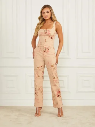 Glam De Fleur-broek met print