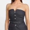 Glam De Nuit Denim Corset