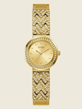 Goudkleurig analoog horloge