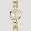Goudkleurig analoog horloge