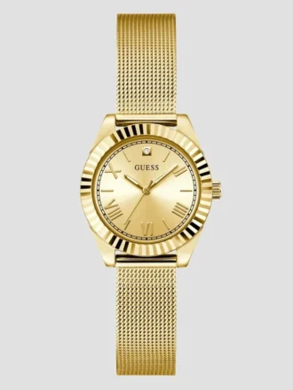 Goudkleurig analoog horloge