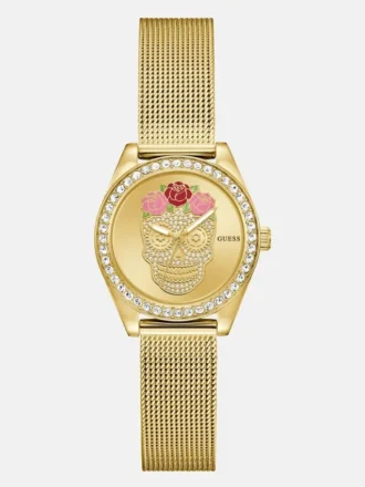 Goudkleurig analoog horloge