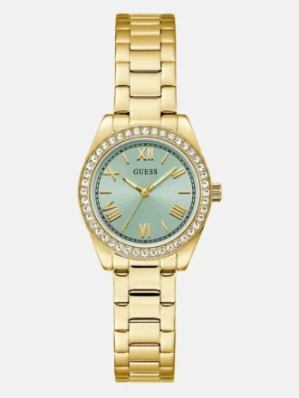 Goudkleurig analoog horloge