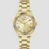 Goudkleurig analoog horloge