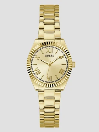 Goudkleurig analoog horloge