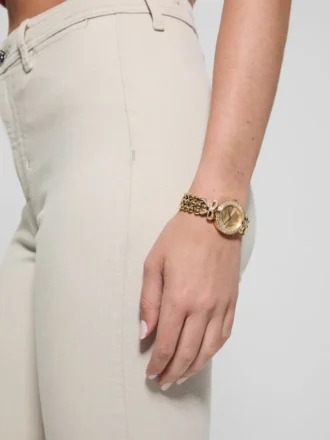 Goudkleurig analoog horloge