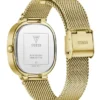 Goudkleurig analoog horloge met afgerond glas Goudkleurig analoog horloge met afgerond glas