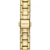 Goudkleurig analoog horloge met diamant Goudkleurig analoog horloge met diamant