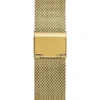 Goudkleurig analoog horloge met gaasband Goudkleurig analoog horloge met gaasband