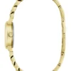 Goudkleurig analoog horloge met gemengde ketting Goudkleurig analoog horloge met gemengde ketting