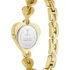 Goudkleurig analoog horloge met hart Goudkleurig analoog horloge met hart