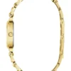 Goudkleurig analoog horloge met kralen Goudkleurig analoog horloge met kralen