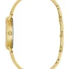 Goudkleurig analoog horloge met kristallen Goudkleurig analoog horloge met kristallen