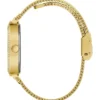 Goudkleurig analoog horloge met mesh-band Goudkleurig analoog horloge met mesh-band