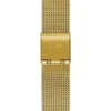 Goudkleurig analoog horloge met mesh-band Goudkleurig analoog horloge met mesh-band