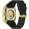 Goudkleurig analoog horloge met siliconenband