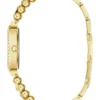 Goudkleurig analoog horloge met strass Goudkleurig analoog horloge met strass