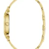 Goudkleurig analoog horloge met strass Goudkleurig analoog horloge met strass
