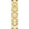 Goudkleurig analoog horloge met strass Goudkleurig analoog horloge met strass