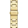 Goudkleurig analoog horloge met studs