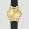 Goudkleurig analoog siliconenhorloge