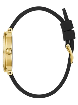 Goudkleurig analoog siliconenhorloge
