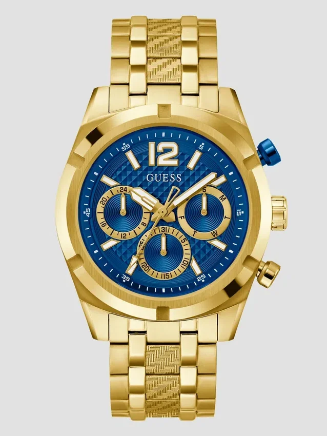 Goudkleurig chronograafhorloge Goudkleurig chronograafhorloge