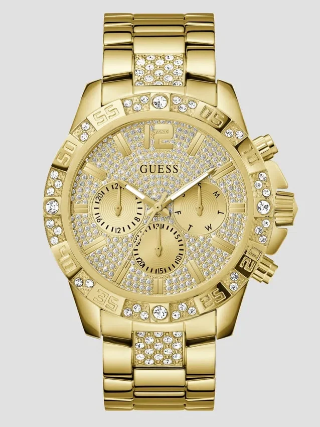 Goudkleurig chronograafhorloge Goudkleurig chronograafhorloge