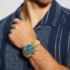 Goudkleurig chronograafhorloge Goudkleurig chronograafhorloge