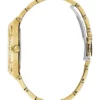 Goudkleurig en groen analoog horloge Goudkleurig en groen analoog horloge