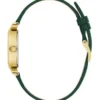 Goudkleurig en lederen analoog horloge Goudkleurig en lederen analoog horloge