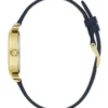 Goudkleurig en marineblauw lederen analoog horloge Goudkleurig en marineblauw lederen analoog horloge
