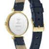 Goudkleurig en marineblauw lederen analoog horloge Goudkleurig en marineblauw lederen analoog horloge