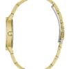 Goudkleurig en marineblauw rond analoog horloge Goudkleurig en marineblauw rond analoog horloge