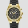 Goudkleurig en transparant multifunctioneel horloge Goudkleurig en transparant multifunctioneel horloge