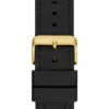 Goudkleurig en zwart analoog horloge Goudkleurig en zwart analoog horloge