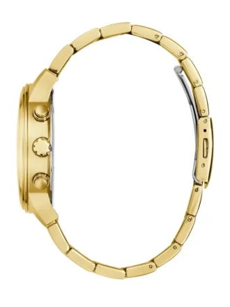 Goudkleurig en zwart chronograafhorloge
