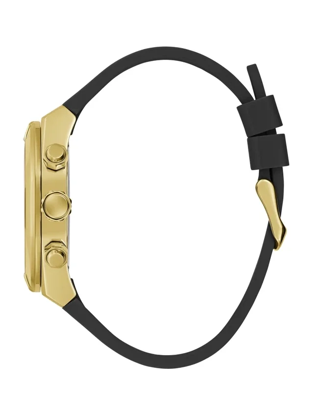 Goudkleurig en zwart multifunctioneel horloge Goudkleurig en zwart multifunctioneel horloge
