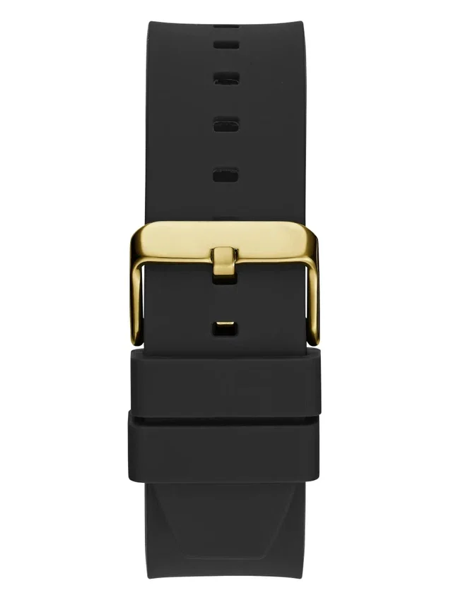 Goudkleurig en zwart multifunctioneel horloge Goudkleurig en zwart multifunctioneel horloge