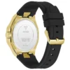 Goudkleurig en zwart multifunctioneel horloge