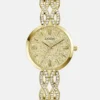 Goudkleurig glanzend analoog horloge