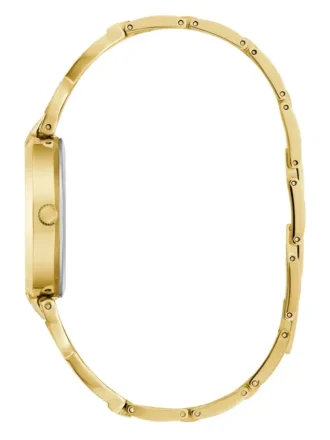 Goudkleurig glanzend analoog horloge